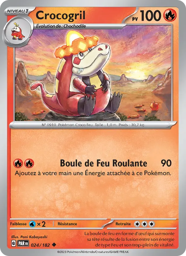 Crocogril — carte 024 de l’extension Faille Paradoxe