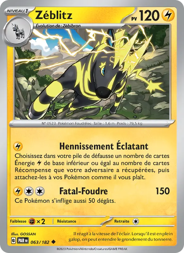 Zéblitz — carte 063 de l’extension Faille Paradoxe