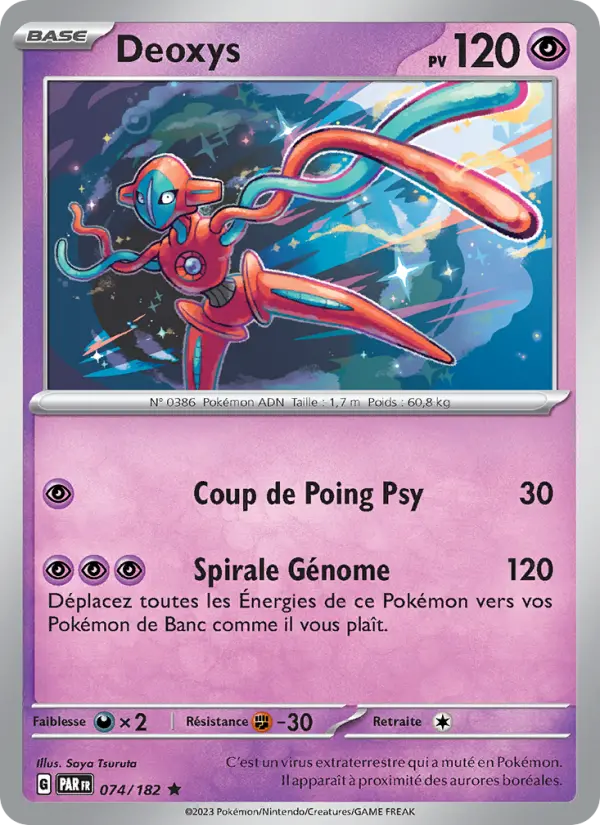 Deoxys — carte 074 de l’extension Faille Paradoxe
