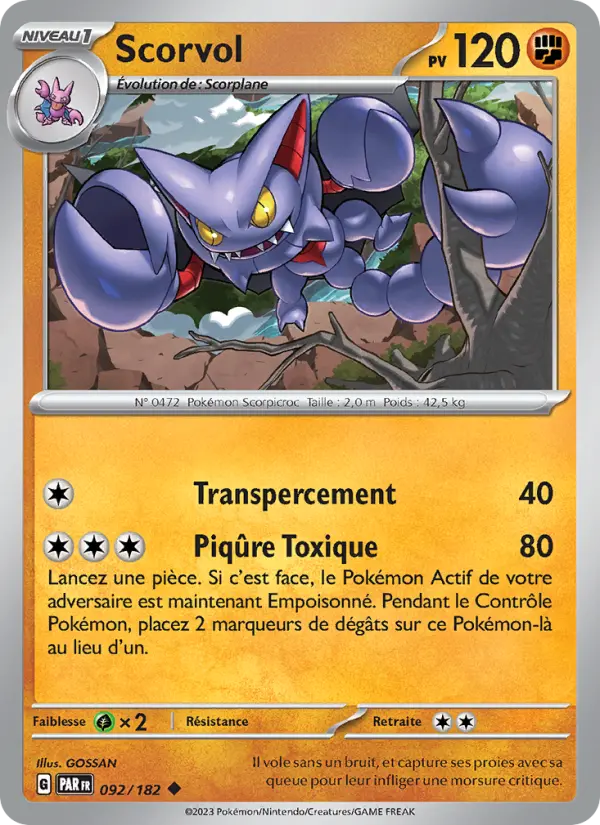 Scorvol — carte 092 de l’extension Faille Paradoxe