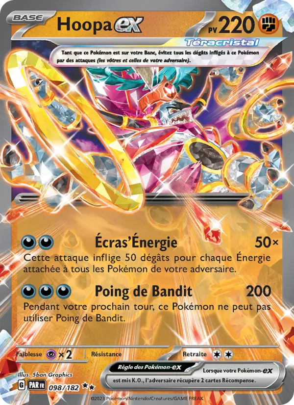 Hoopa-ex — carte 098 de l’extension Faille Paradoxe