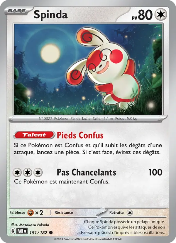 Spinda — carte 151 de l’extension Faille Paradoxe