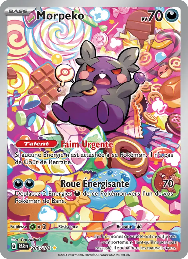 Morpeko — carte 206 de l’extension Faille Paradoxe