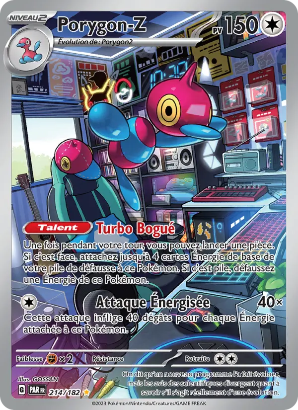 Porygon-Z — carte 214 de l’extension Faille Paradoxe