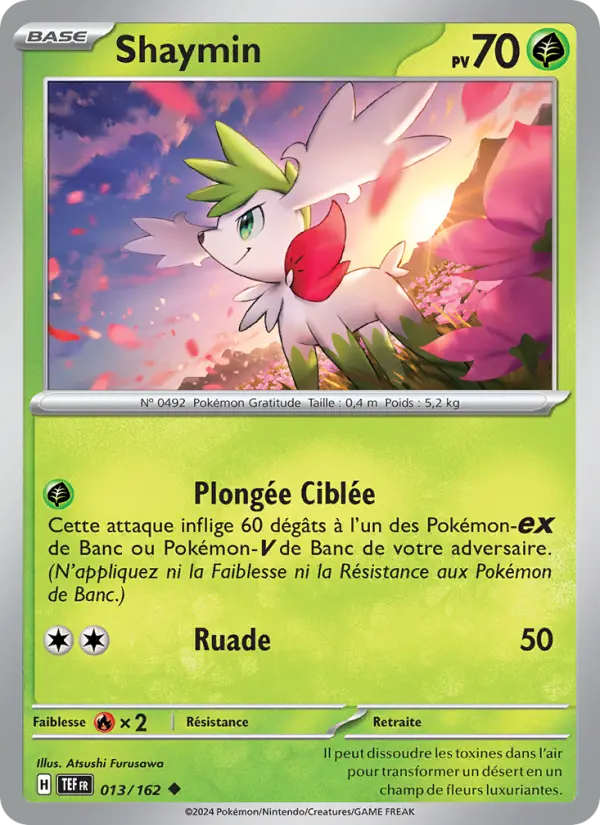 Shaymin — carte 013 de l’extension Forces Temporelles