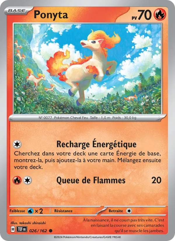 Ponyta — carte 026 de l’extension Forces Temporelles
