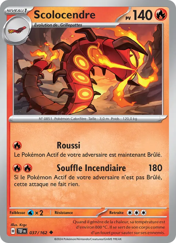 Scolocendre — carte 037 de l’extension Forces Temporelles
