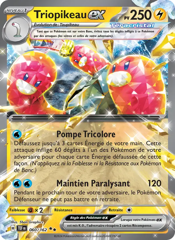 Triopikeau-ex — carte 060 de l’extension Forces Temporelles