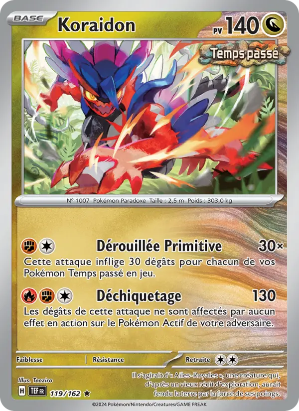 Koraidon — carte 119 de l’extension Forces Temporelles