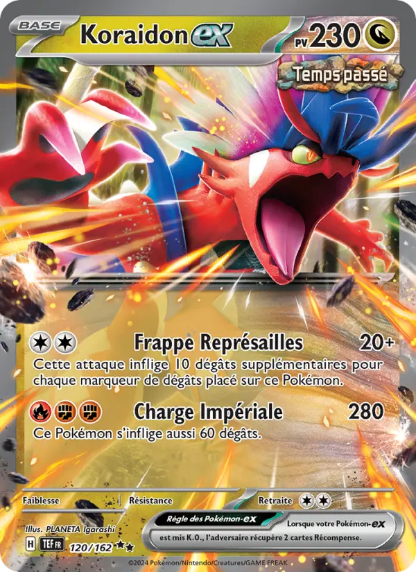 Koraidon-ex — carte 120 de l’extension Forces Temporelles