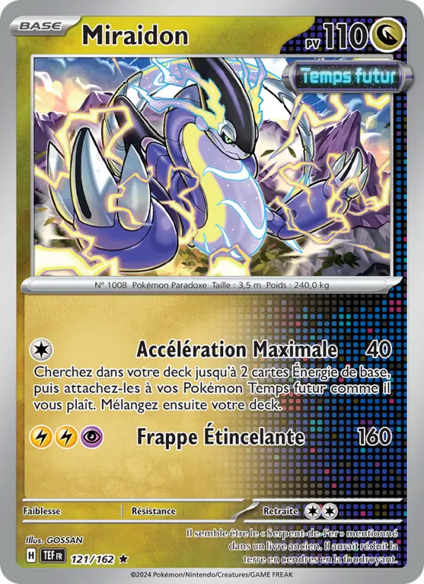 Miraidon — carte 121 de l’extension Forces Temporelles