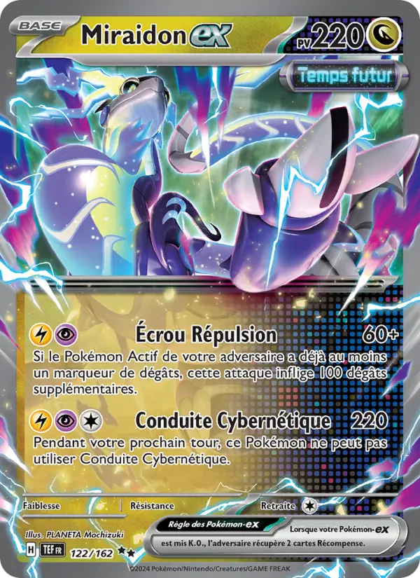 Miraidon-ex — carte 122 de l’extension Forces Temporelles
