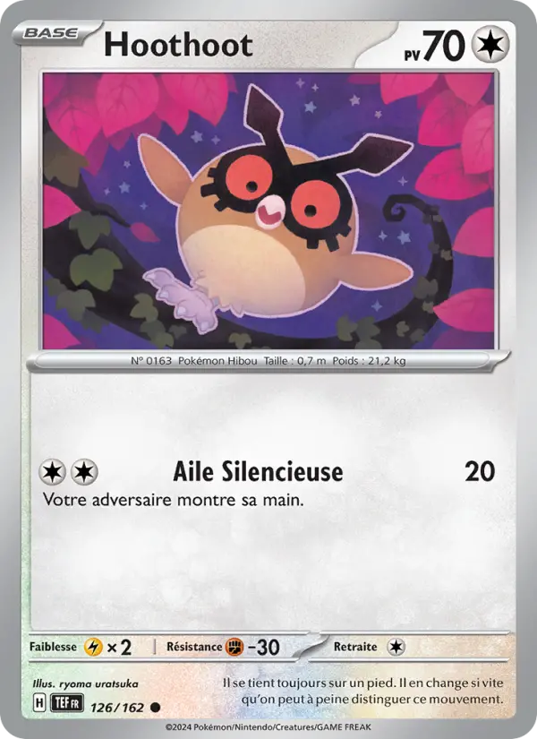 Hoothoot — carte 126 de l’extension Forces Temporelles