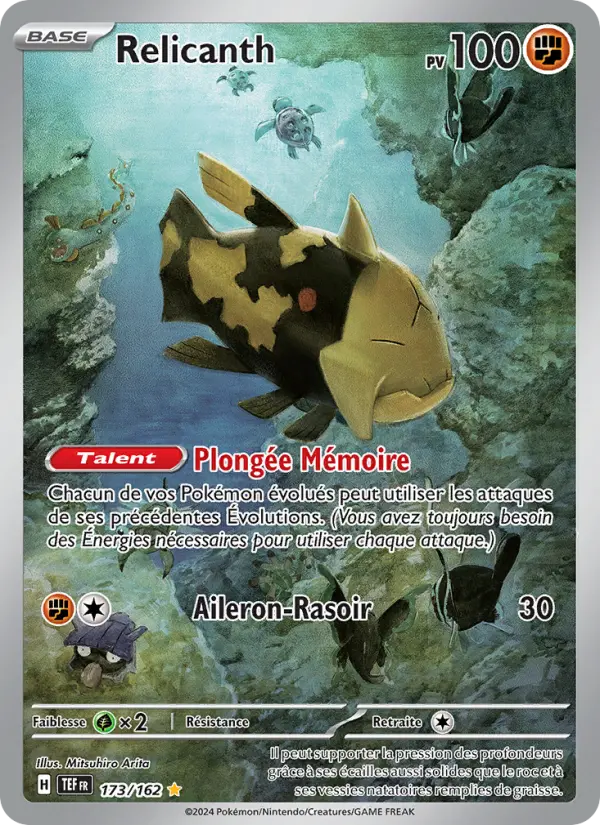 Relicanth — carte 173 de l’extension Forces Temporelles