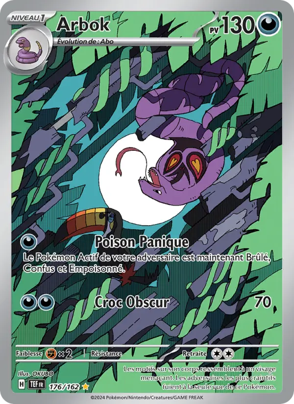 Arbok — carte 176 de l’extension Forces Temporelles