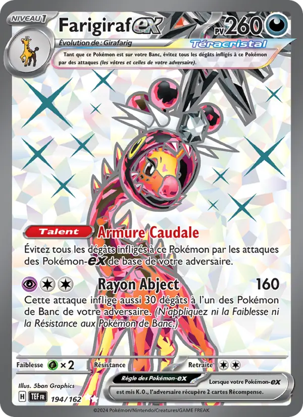 Farigiraf-ex — carte 194 de l’extension Forces Temporelles