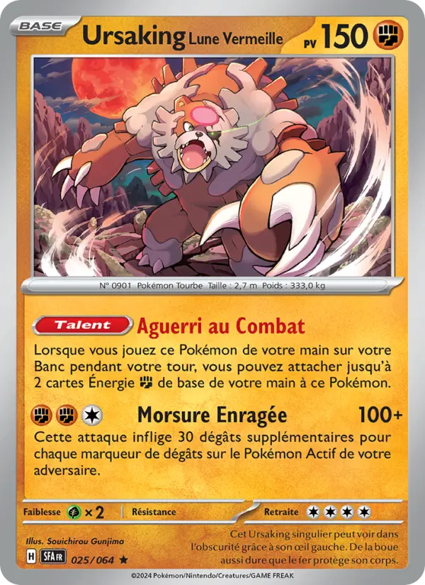 Ursaking Lune Vermeille — carte 025 de l’extension Fable Nébuleuse