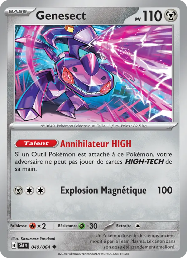 Genesect — carte 040 de l’extension Fable Nébuleuse