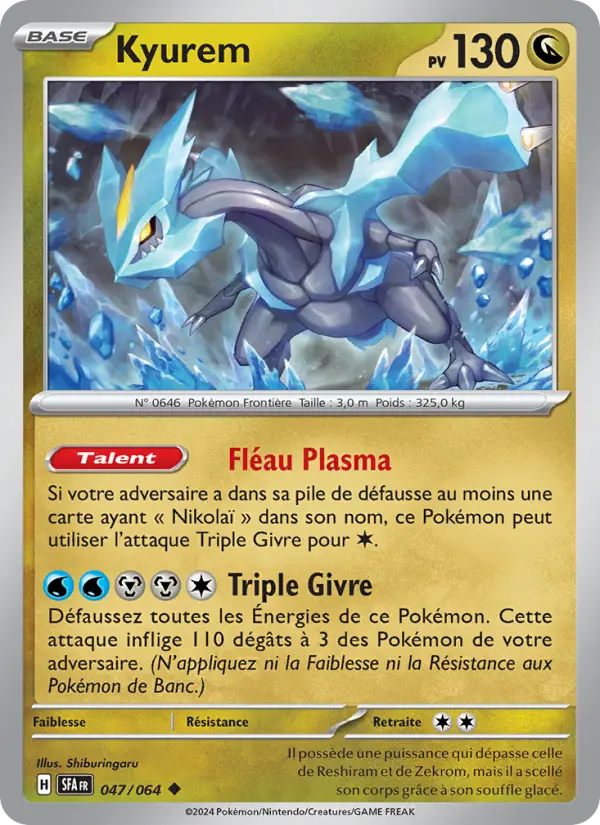 Kyurem — carte 047 de l’extension Fable Nébuleuse