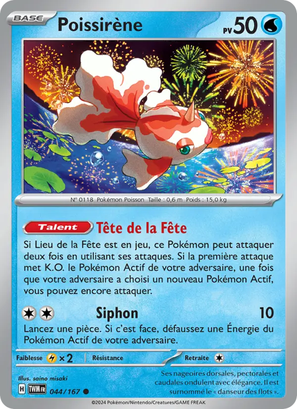 Poissirène — carte 044 de l’extension Mascarade Crépusculaire