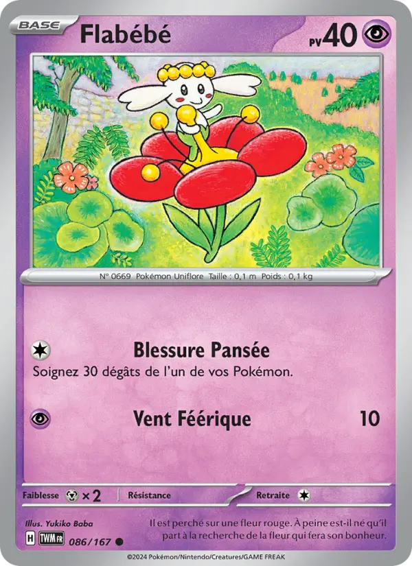 Flabébé — carte 086 de l’extension Mascarade Crépusculaire