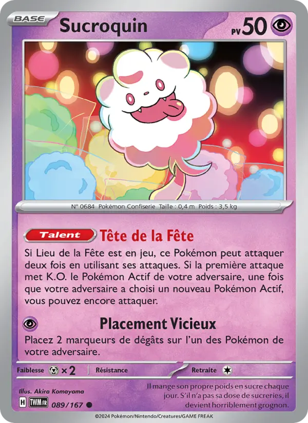 Sucroquin — carte 089 de l’extension Mascarade Crépusculaire