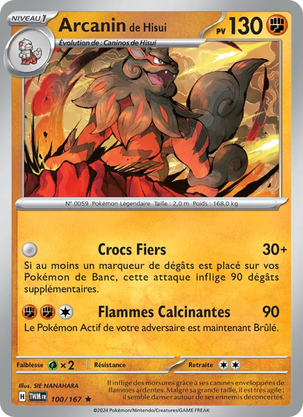 Arcanin de Hisui — carte 100 de l’extension Mascarade Crépusculaire