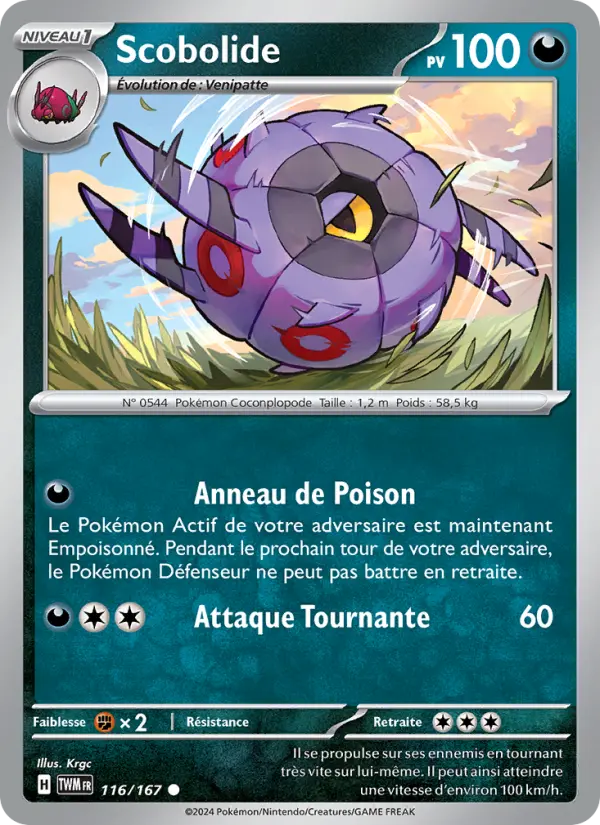 Scobolide — carte 116 de l’extension Mascarade Crépusculaire