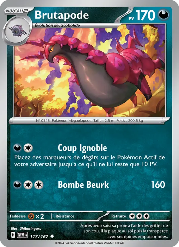 Brutapode — carte 117 de l’extension Mascarade Crépusculaire
