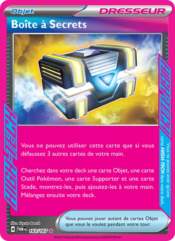 Boîte à Secrets — carte 163 de l’extension Mascarade Crépusculaire