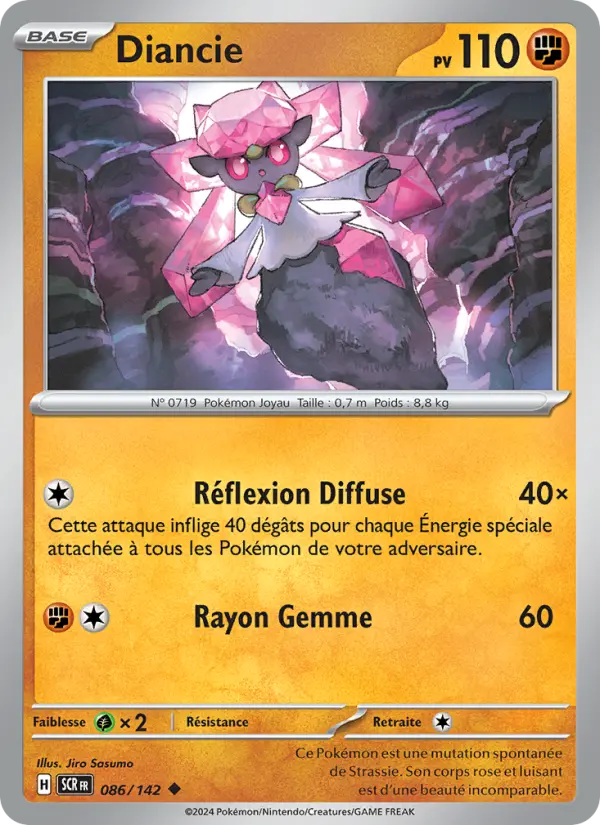 Diancie — carte 086 de l’extension Couronne Stellaire