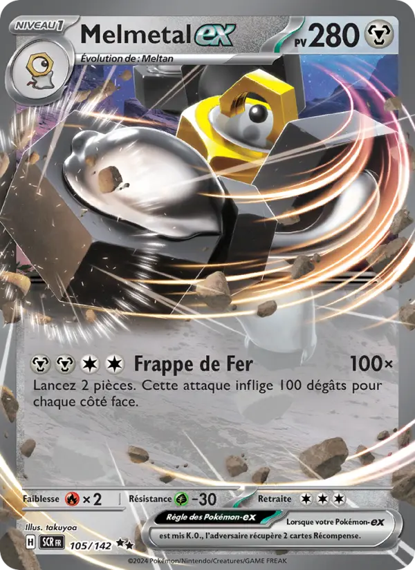 Melmetal-ex — carte 105 de l’extension Couronne Stellaire