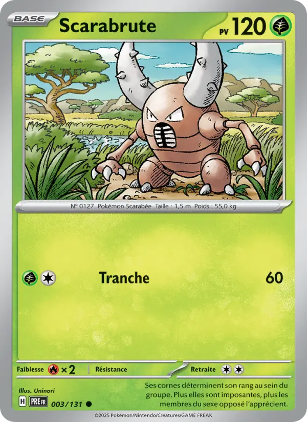 Scarabrute — carte 003 de l’extension Évolutions Prismatiques