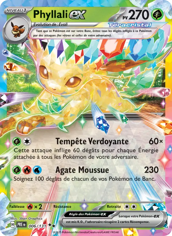 Phyllali-ex — carte 006 de l’extension Évolutions Prismatiques