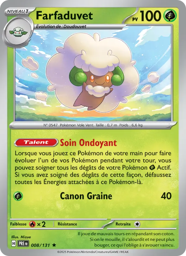 Farfaduvet — carte 008 de l’extension Évolutions Prismatiques