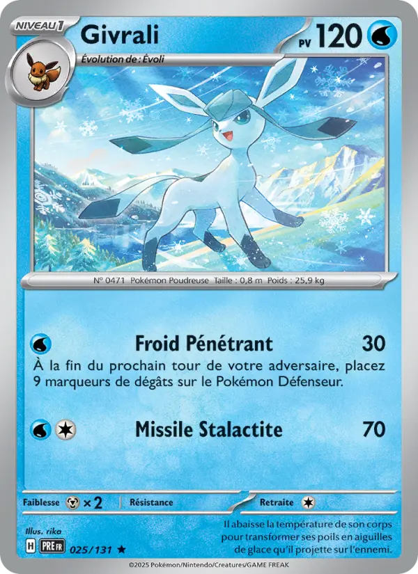 Givrali — carte 025 de l’extension Évolutions Prismatiques