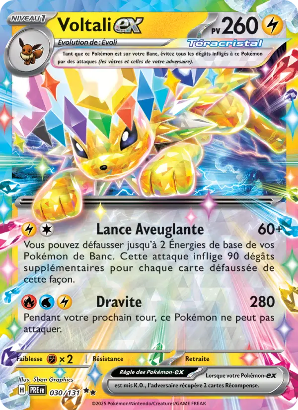 Voltali-ex — carte 030 de l’extension Évolutions Prismatiques