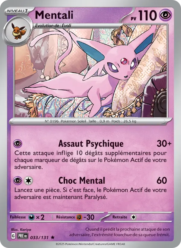 Mentali — carte 033 de l’extension Évolutions Prismatiques