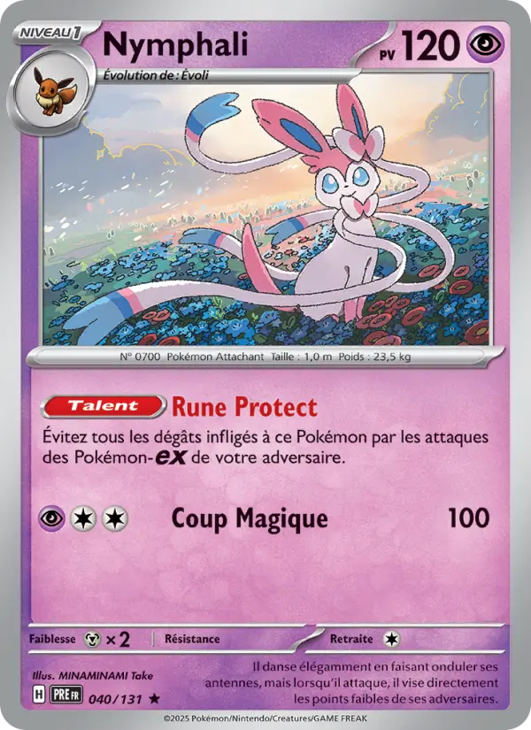 Nymphali — carte 040 de l’extension Évolutions Prismatiques