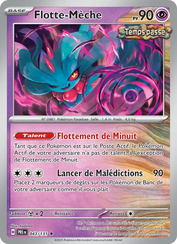 Flotte-Mèche — carte 043 de l’extension Évolutions Prismatiques
