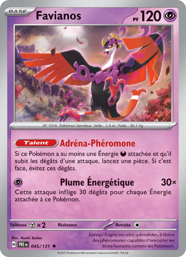 Favianos — carte 045 de l’extension Évolutions Prismatiques
