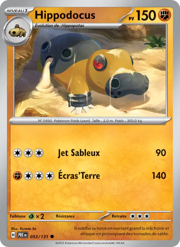 Hippodocus — carte 053 de l’extension Évolutions Prismatiques