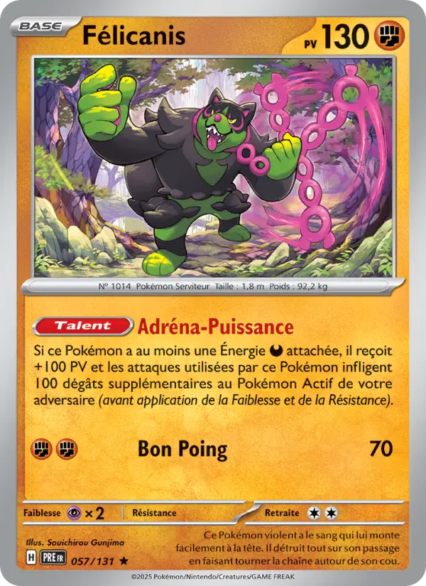 Félicanis — carte 057 de l’extension Évolutions Prismatiques
