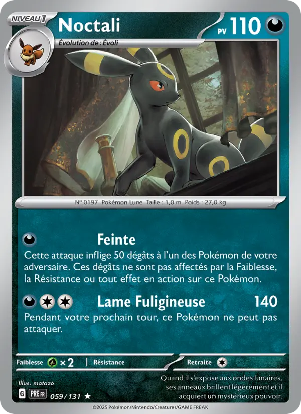 Noctali — carte 059 de l’extension Évolutions Prismatiques