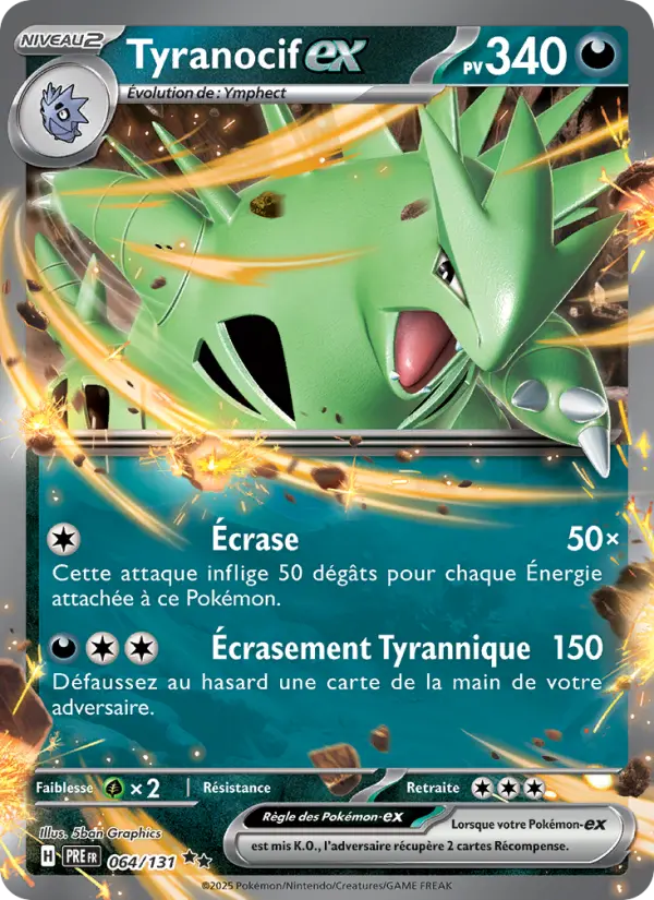Tyranocif-ex — carte 064 de l’extension Évolutions Prismatiques