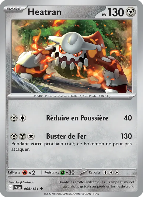 Heatran — carte 068 de l’extension Évolutions Prismatiques