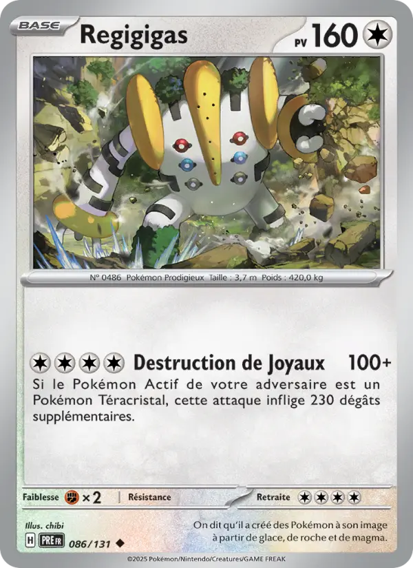 Regigigas — carte 086 de l’extension Évolutions Prismatiques