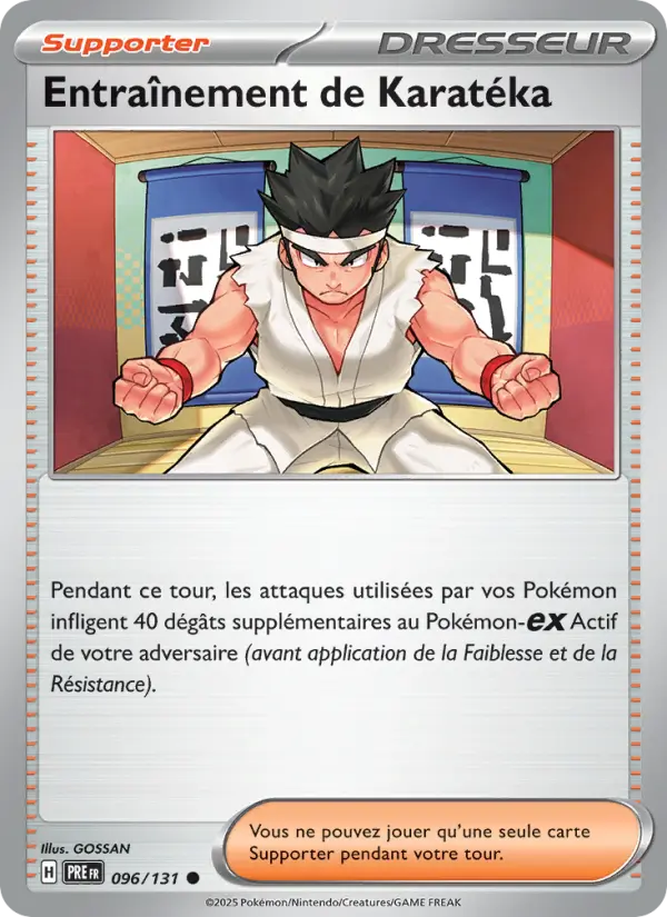 Entraînement de Karatéka — carte 096 de l’extension Évolutions Prismatiques