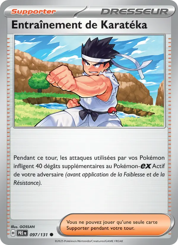 Entraînement de Karatéka — carte 097 de l’extension Évolutions Prismatiques