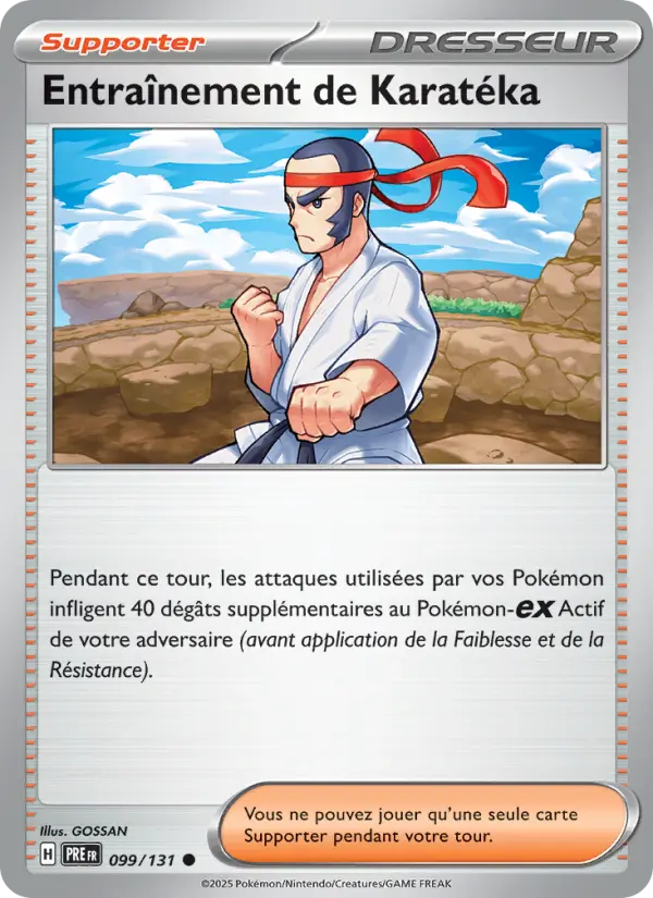 Entraînement de Karatéka — carte 099 de l’extension Évolutions Prismatiques